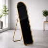 STANDING MIRROR gold 1 Standing Mirror with Metal Frame