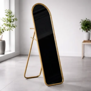 Standing Mirror with Metal Frame