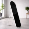 STANDING MIRROR white 21 Standing Mirror with Metal Frame