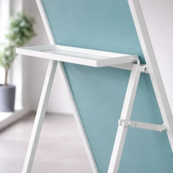 STANDING MIRROR white 22 Standing Mirror with Metal Frame